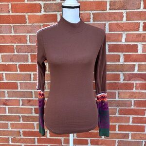 Free People Switch It Up Crochet Arm & Cuff Long Sleeve Thermal Womens Small